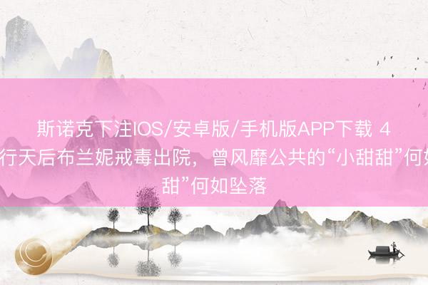 斯诺克下注IOS/安卓版/手机版APP下载 44岁流行天后布兰妮戒毒出院，曾风靡公共的“小甜甜”何如坠落