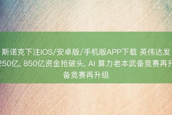 斯诺克下注IOS/安卓版/手机版APP下载 英伟达发债250亿， 850亿资金抢破头， AI 算力老本武备竞赛再升级